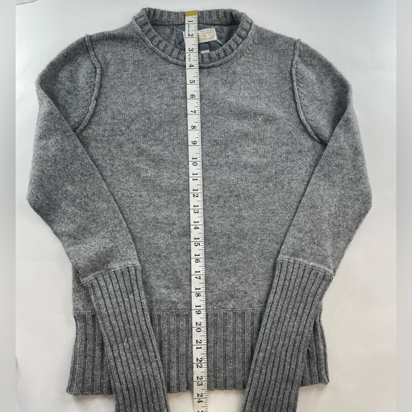 AMERICAN EAGLE OUTFITTERS GRAY SWEATER SIZE MEDIUM - Picture 7 of 8